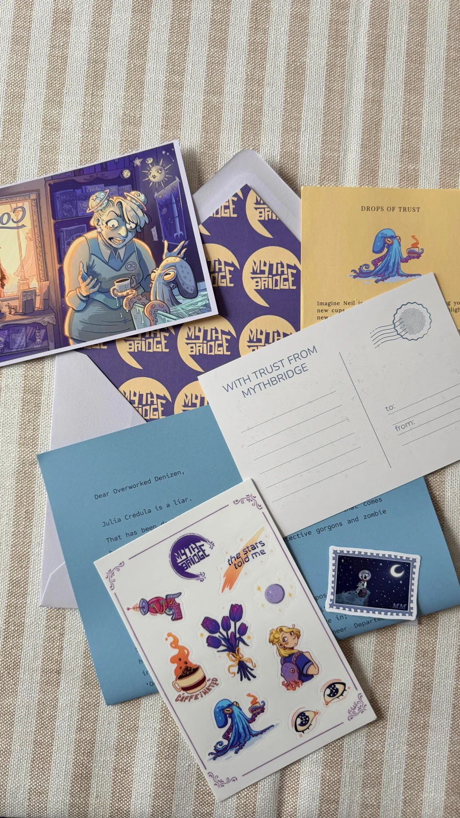 Mythbridge Mail Club — illustrated mail collection