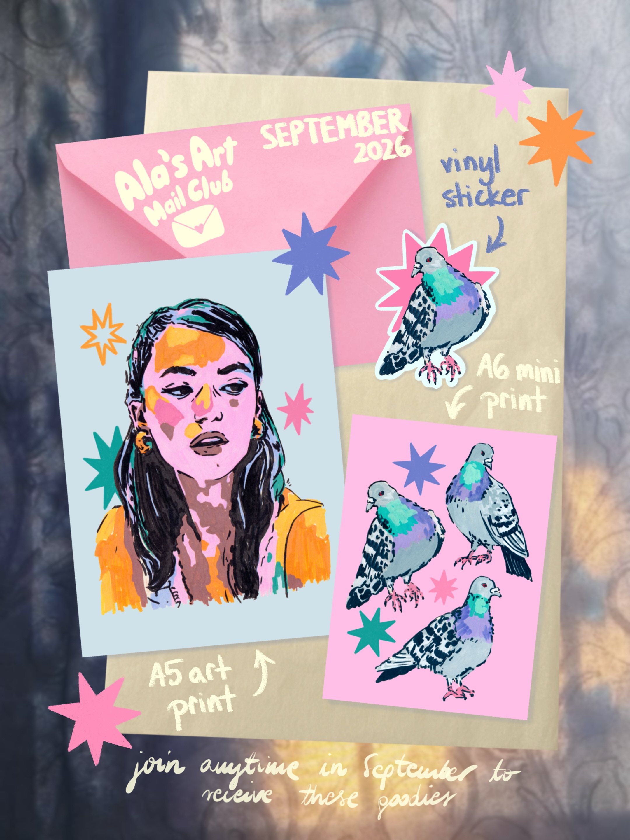 Art Mail Club — September 2026 mail-club collection