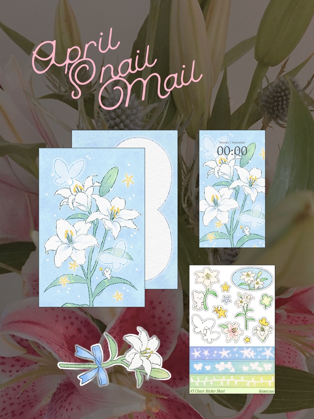 Clover Mail — artwork and mailed paper goods, example 3