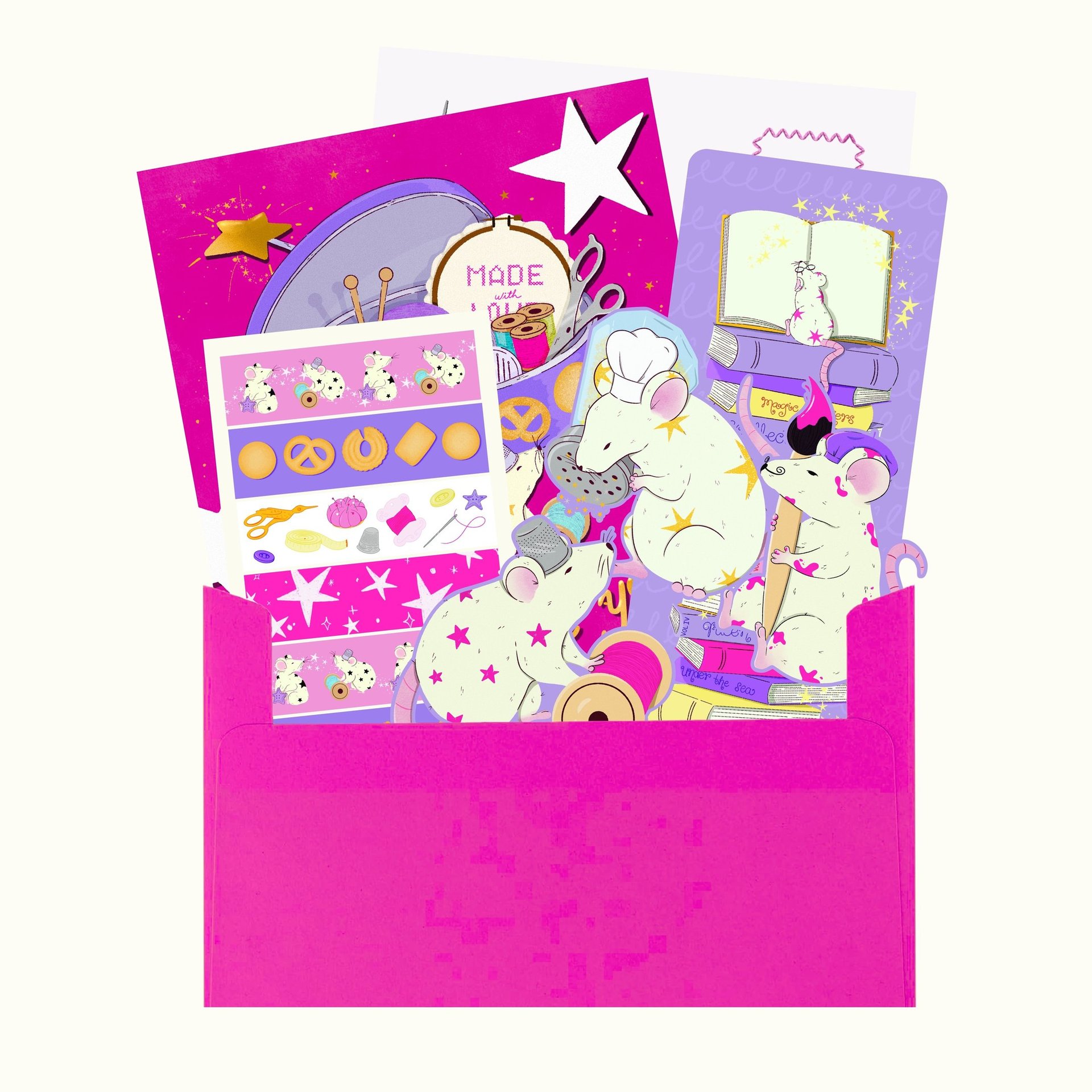 Coollecting Mail Club — mail club edition artwork and paper goods