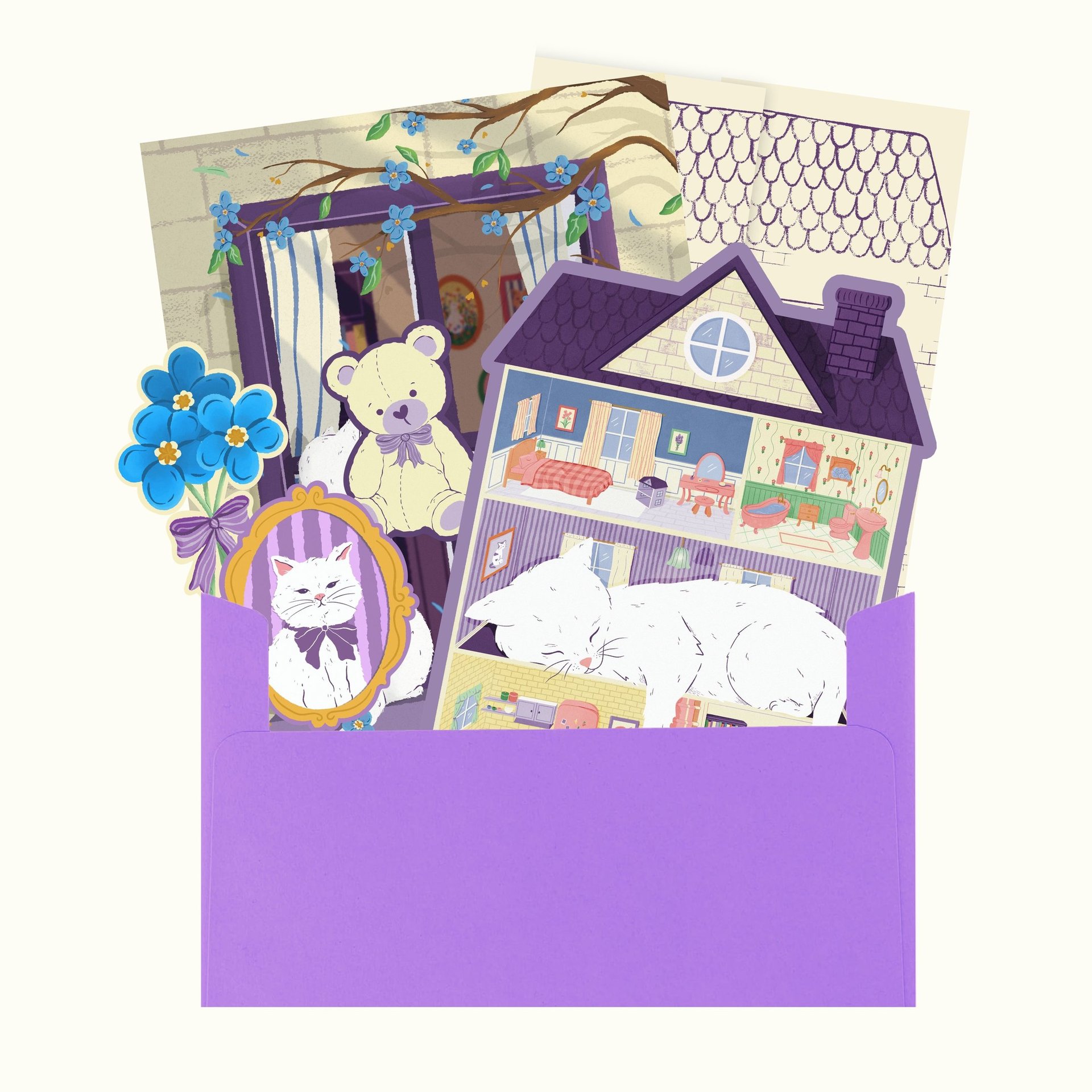 Coollecting Mail Club — mail club edition artwork and paper goods