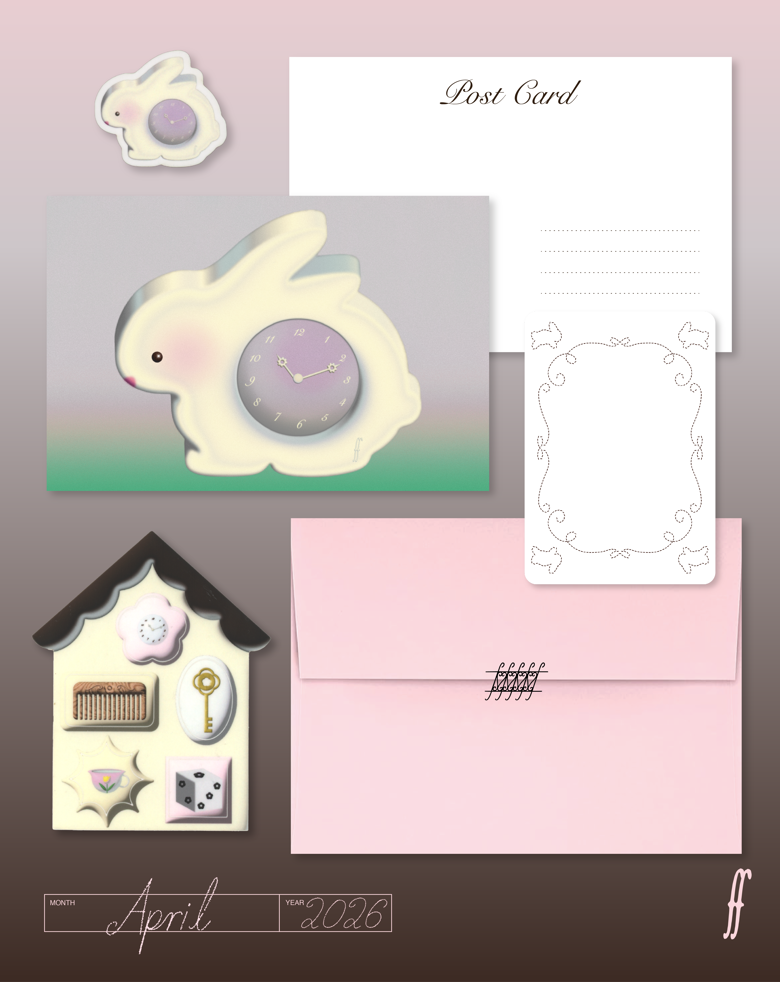 From Fiona Mail Club — April — Spring Cleaning 2026 monthly stationery collection