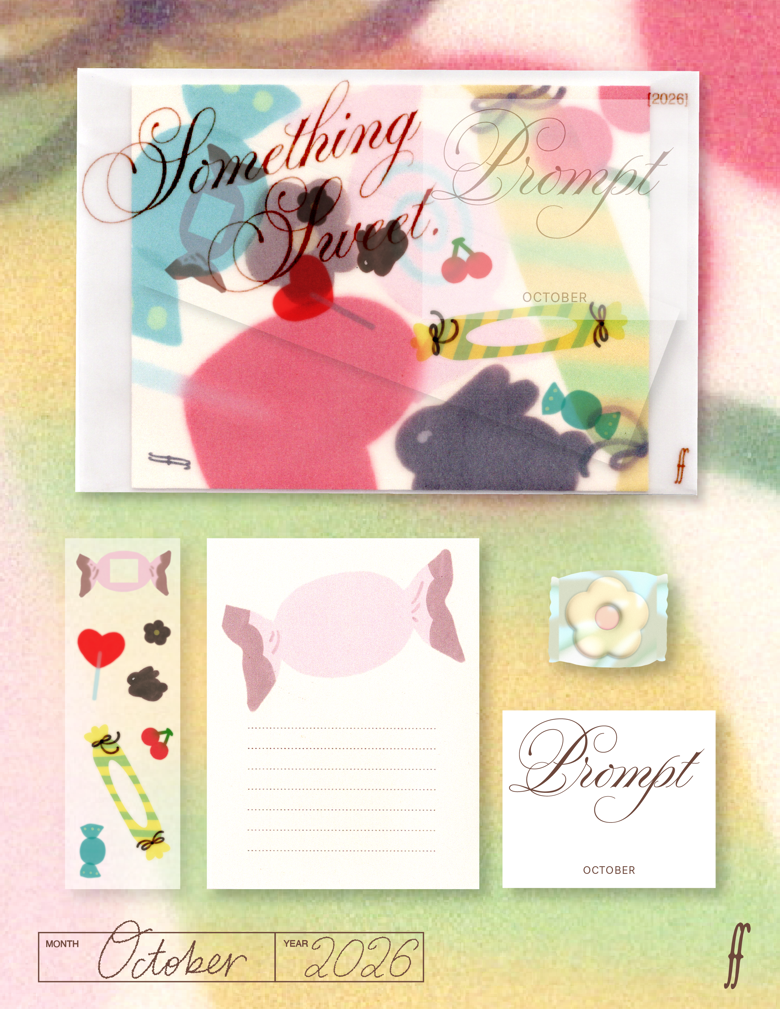 From Fiona Mail Club — October — Sweets 2026 monthly stationery collection
