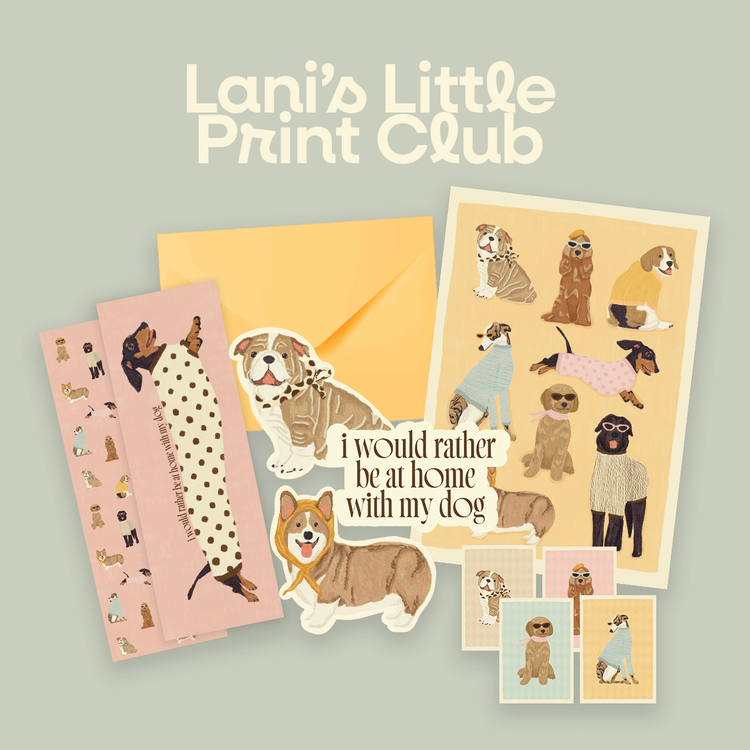 Lani's Little Print Club — artwork and mailed paper goods