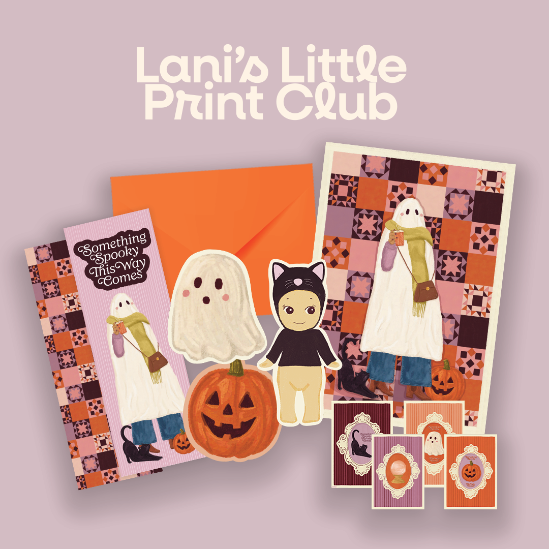 Lani's Little Print Club — mail club edition artwork and paper goods