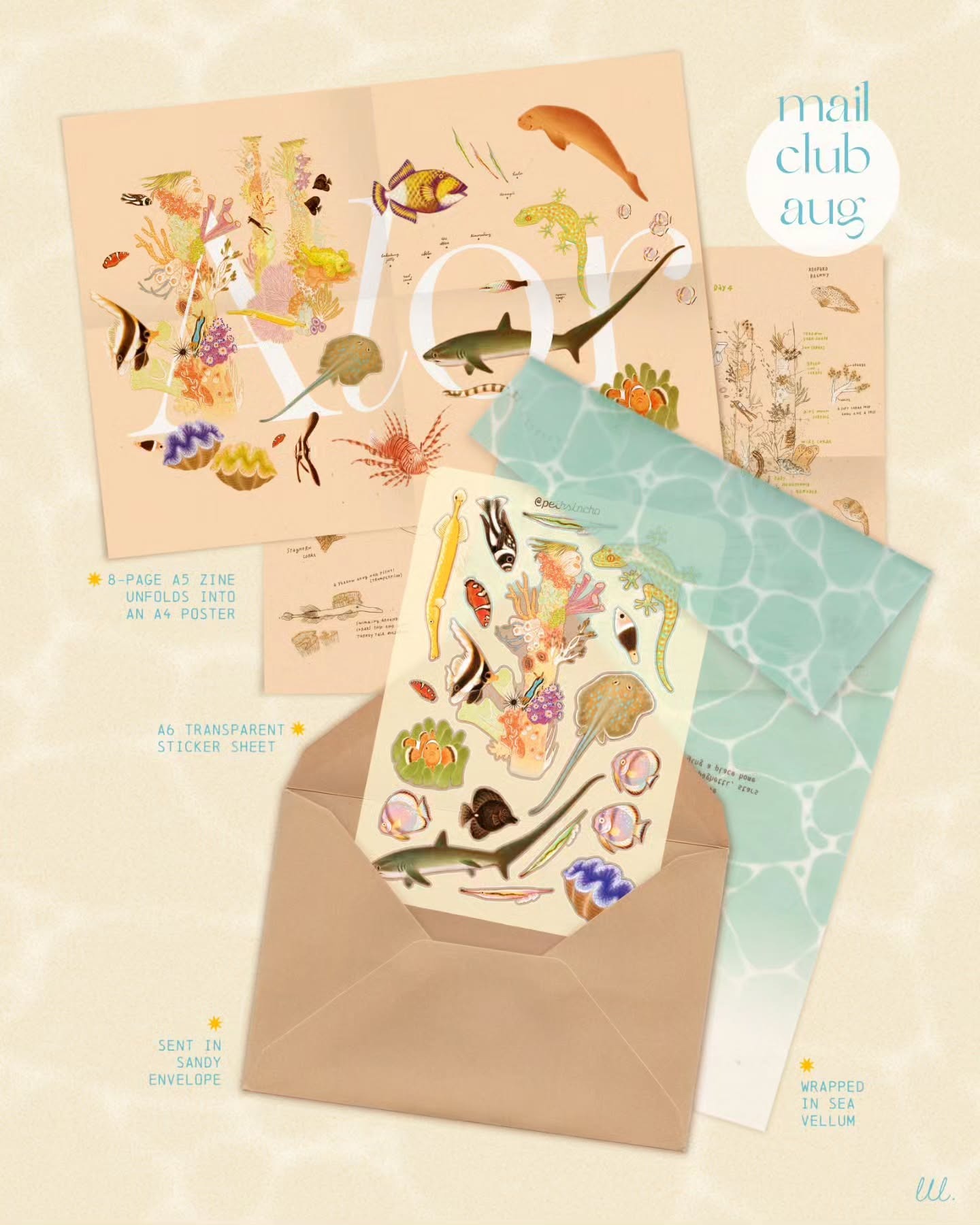 Leaf Litter Letter — illustrated mail collection