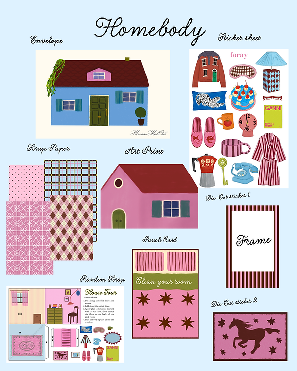 Memories Mail Club — artwork and mailed paper goods