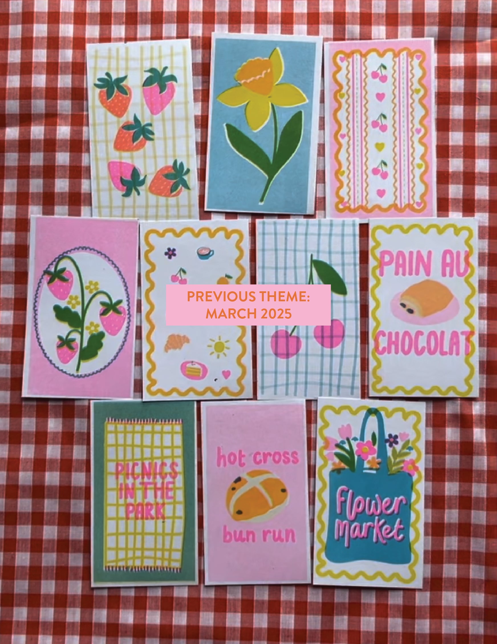 Mini Print Club — mail club edition artwork and paper goods