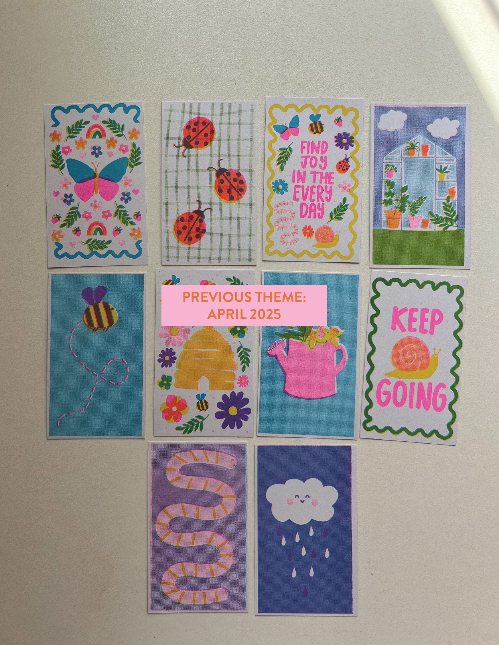 Mini Print Club — mail club edition artwork and paper goods
