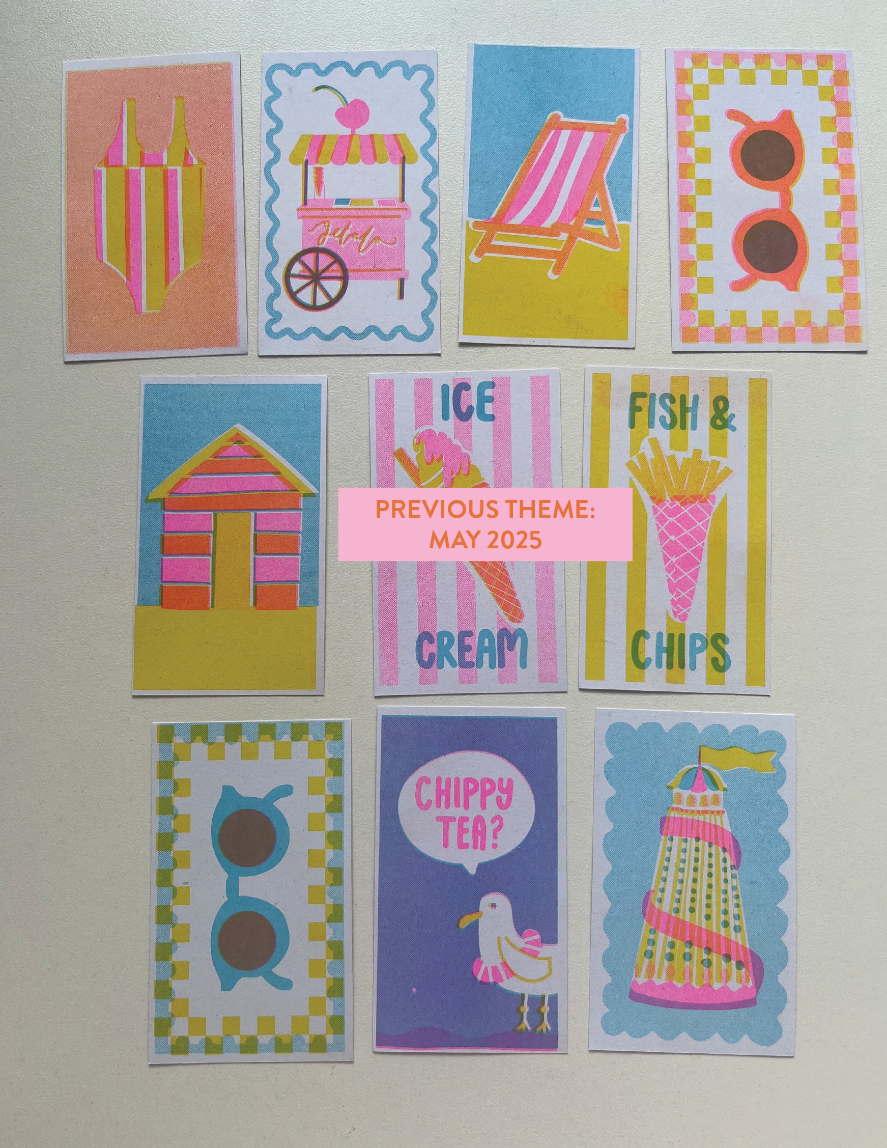 Mini Print Club — mail club edition artwork and paper goods