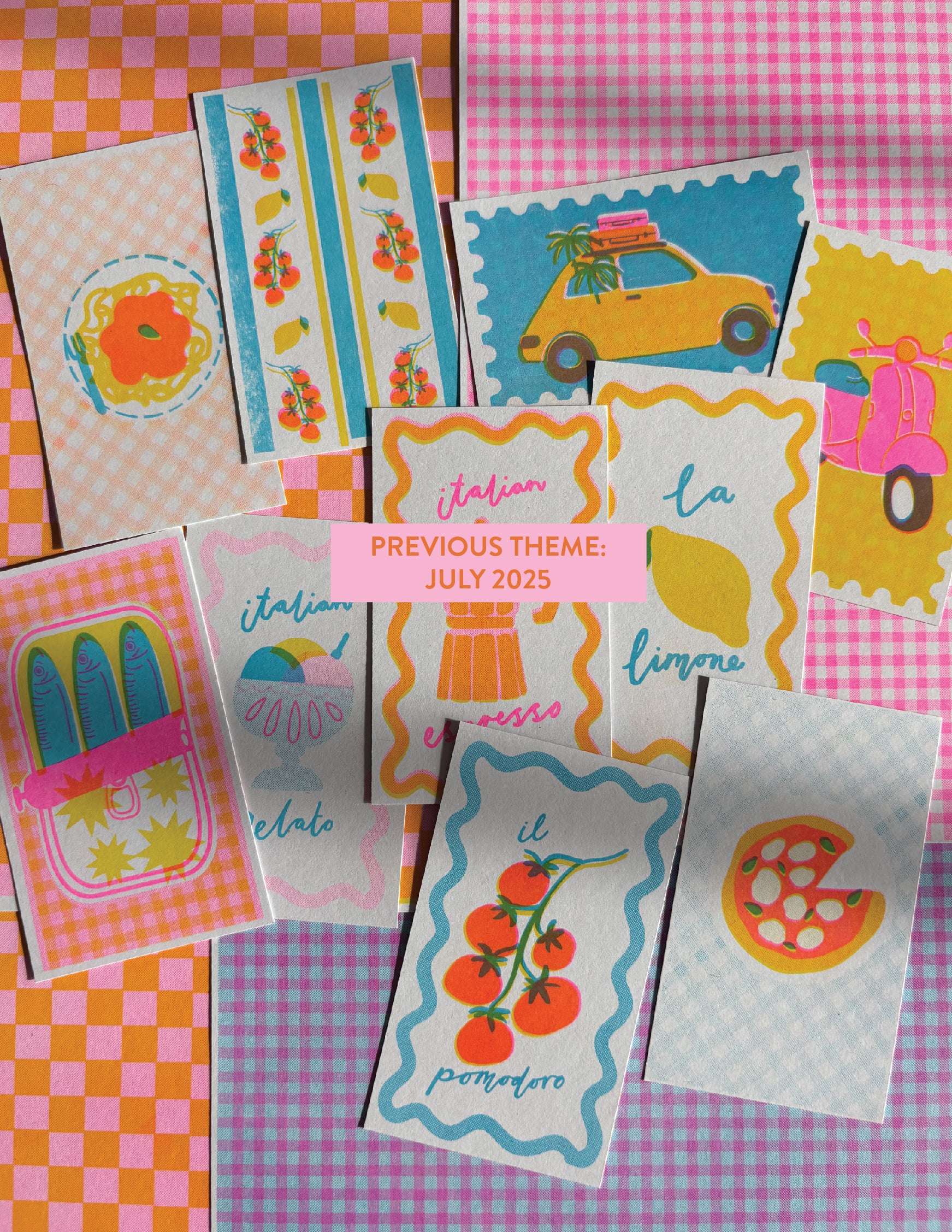 Mini Print Club — mail club edition artwork and paper goods