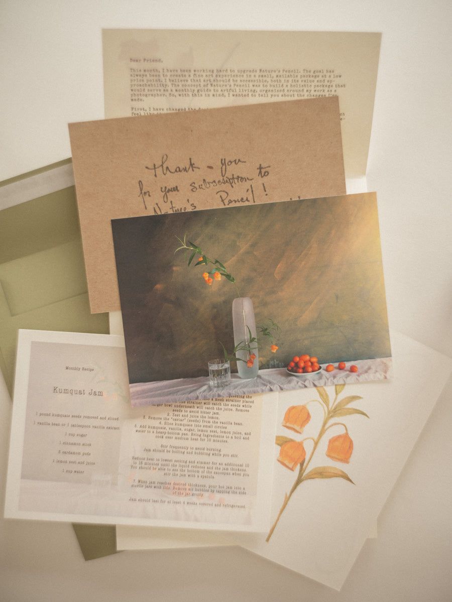 Nature’s Pencil — March 2026 photograph and accompanying mail