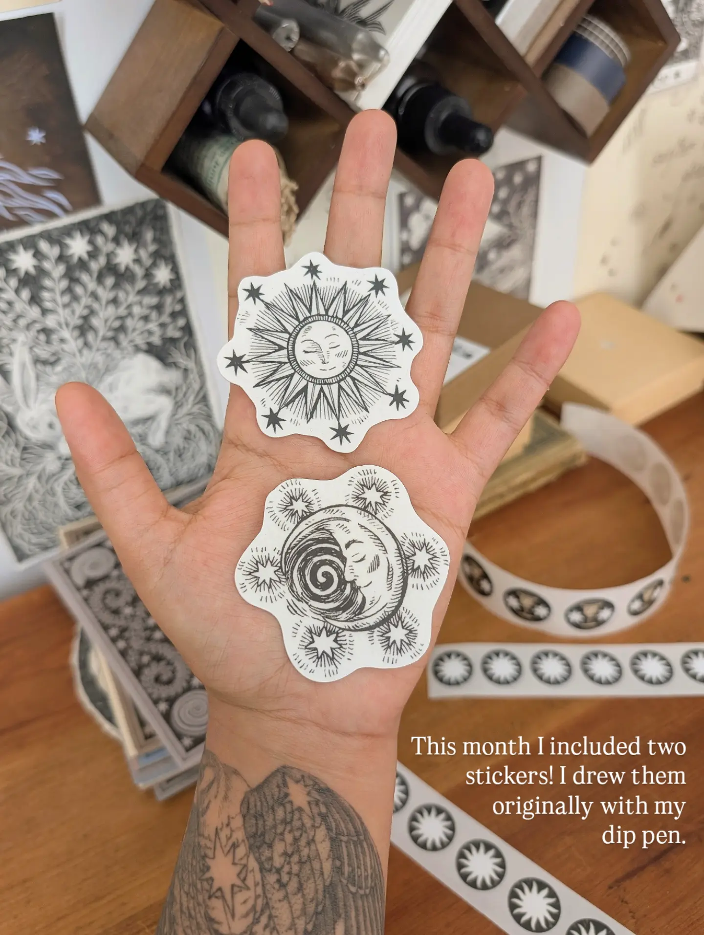 Peregrine Post Mail Club — August edition sticker detail