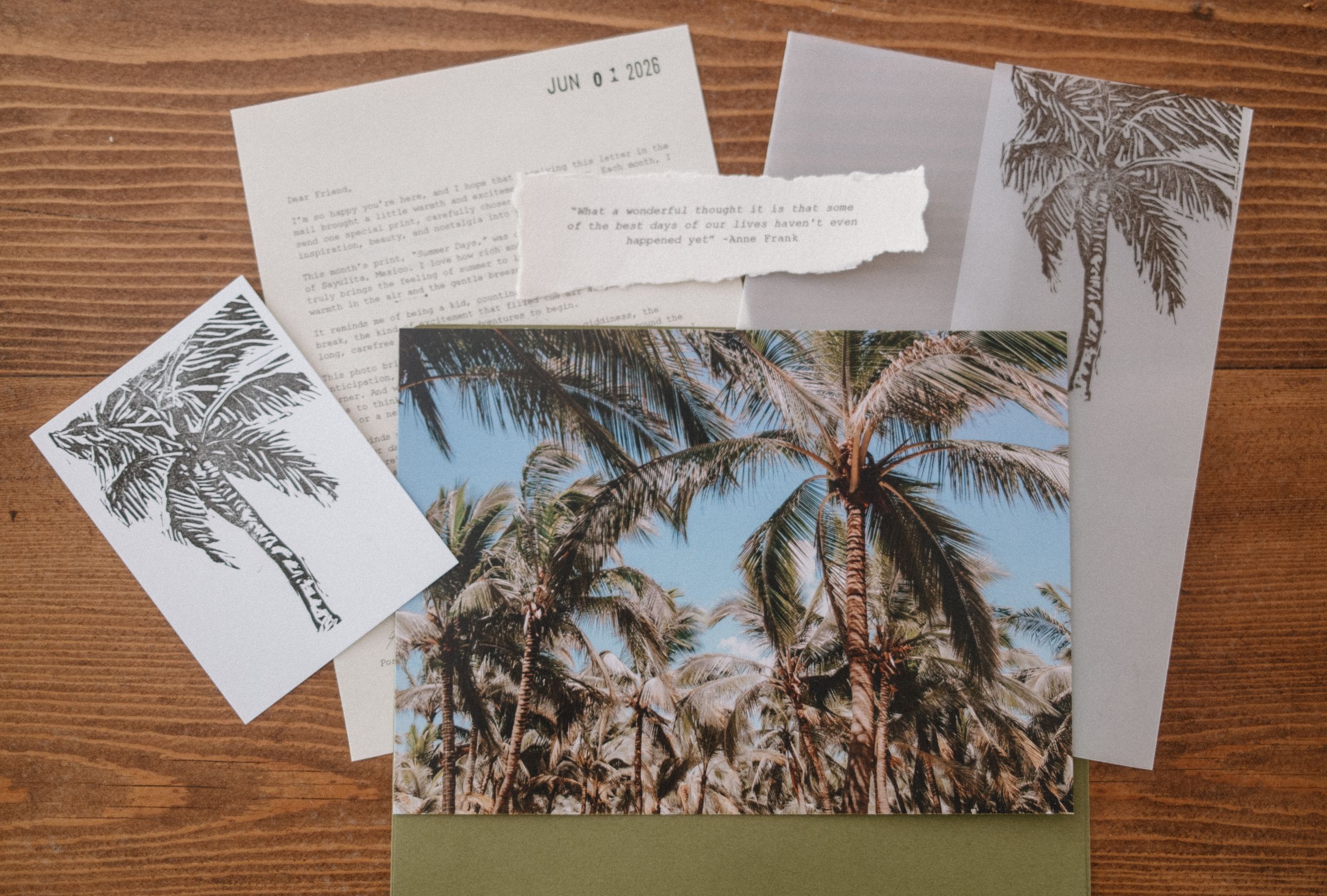 Postal Print Club — mail club edition artwork and paper goods