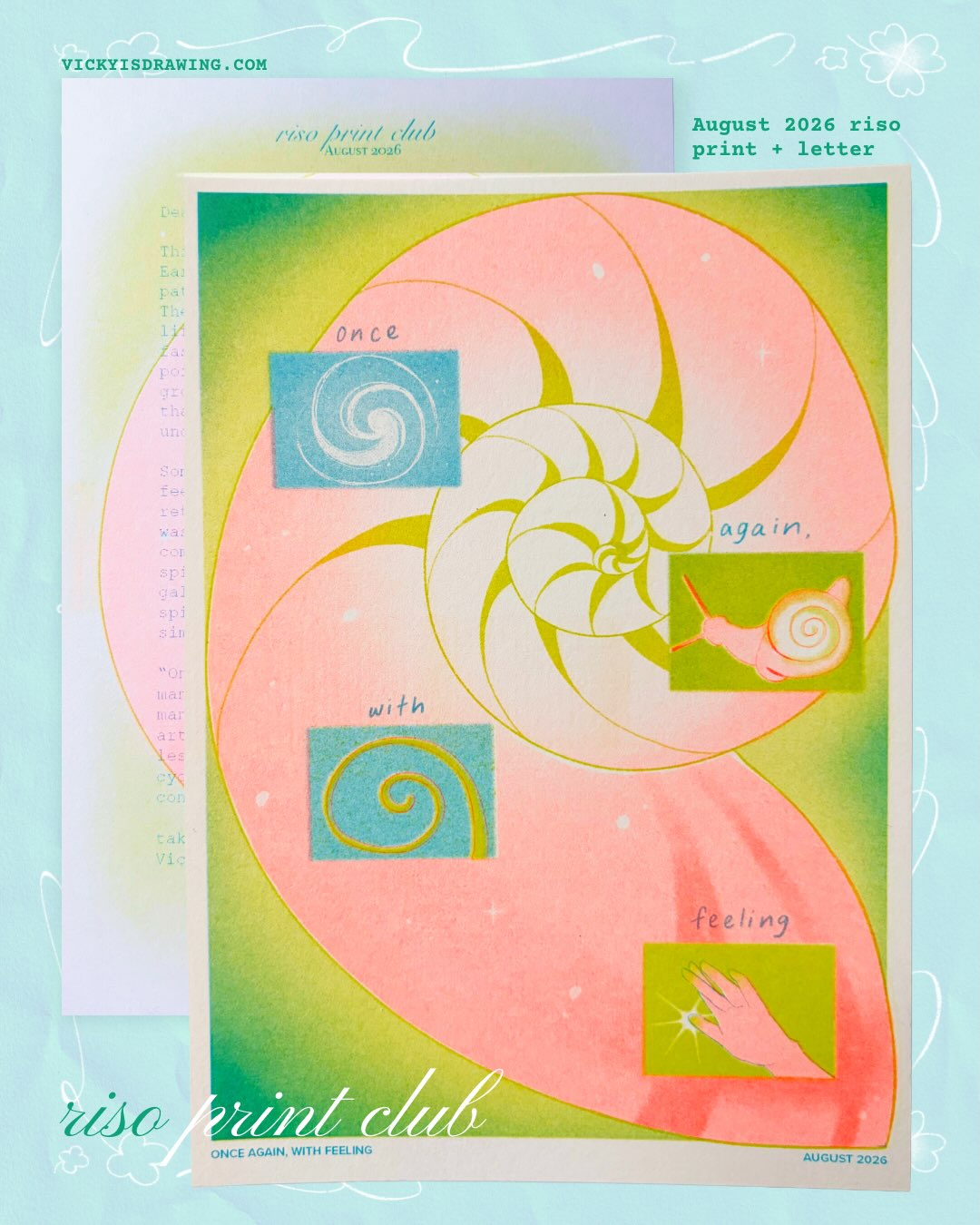Riso Print Club — August 2026 mail-club collection