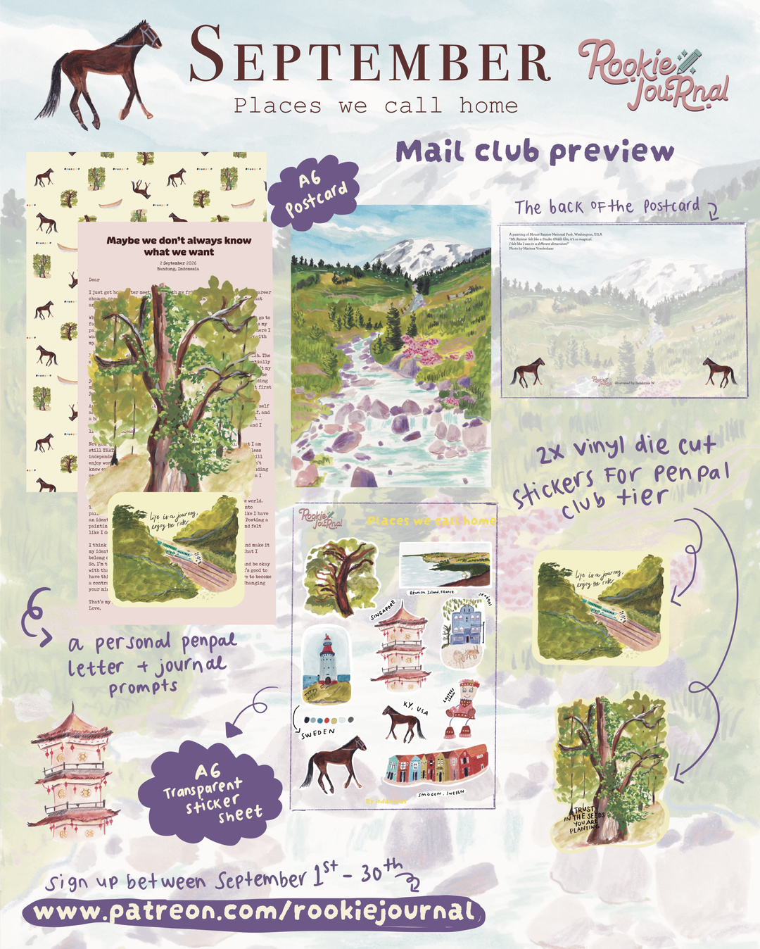 Rookie Journal Mail Club — illustrated mail collection
