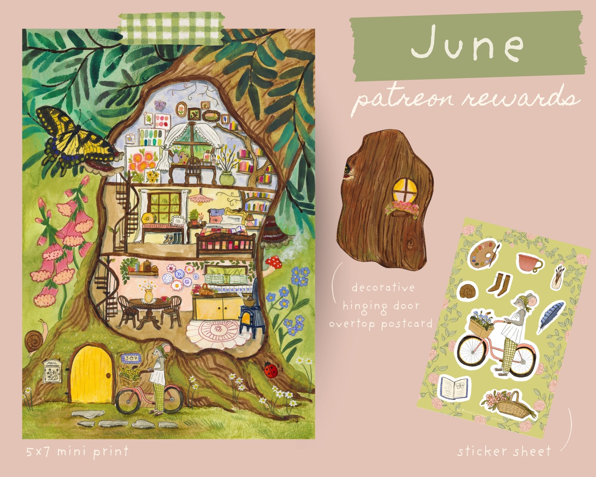 Randi Lynn Reed Snail Mail Club — June 2026 bundle design preview