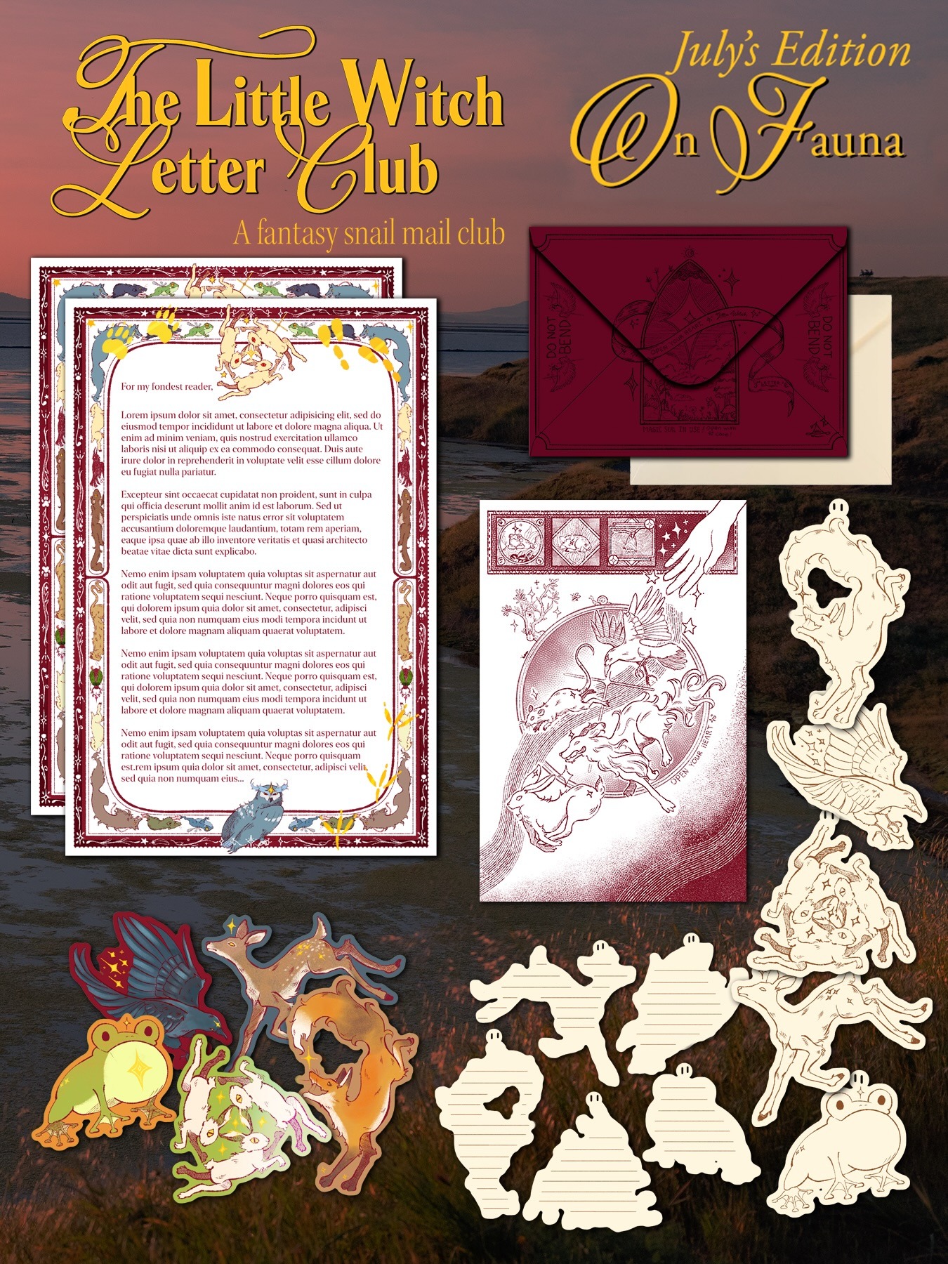 The Little Witch Letter Club — July On Fauna official edition preview