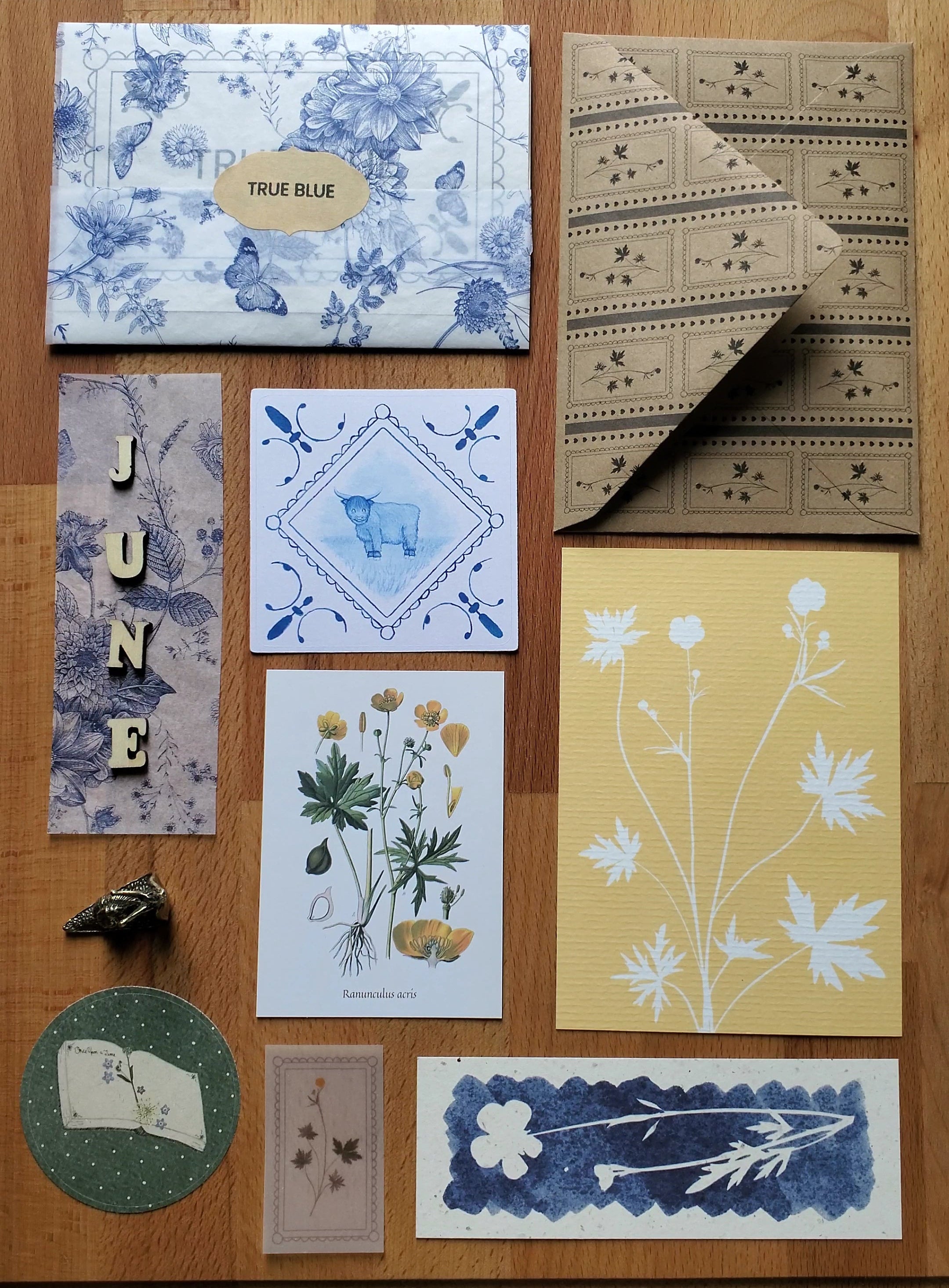 True Blue Print Club — June 2026 Meadow Buttercup full collection