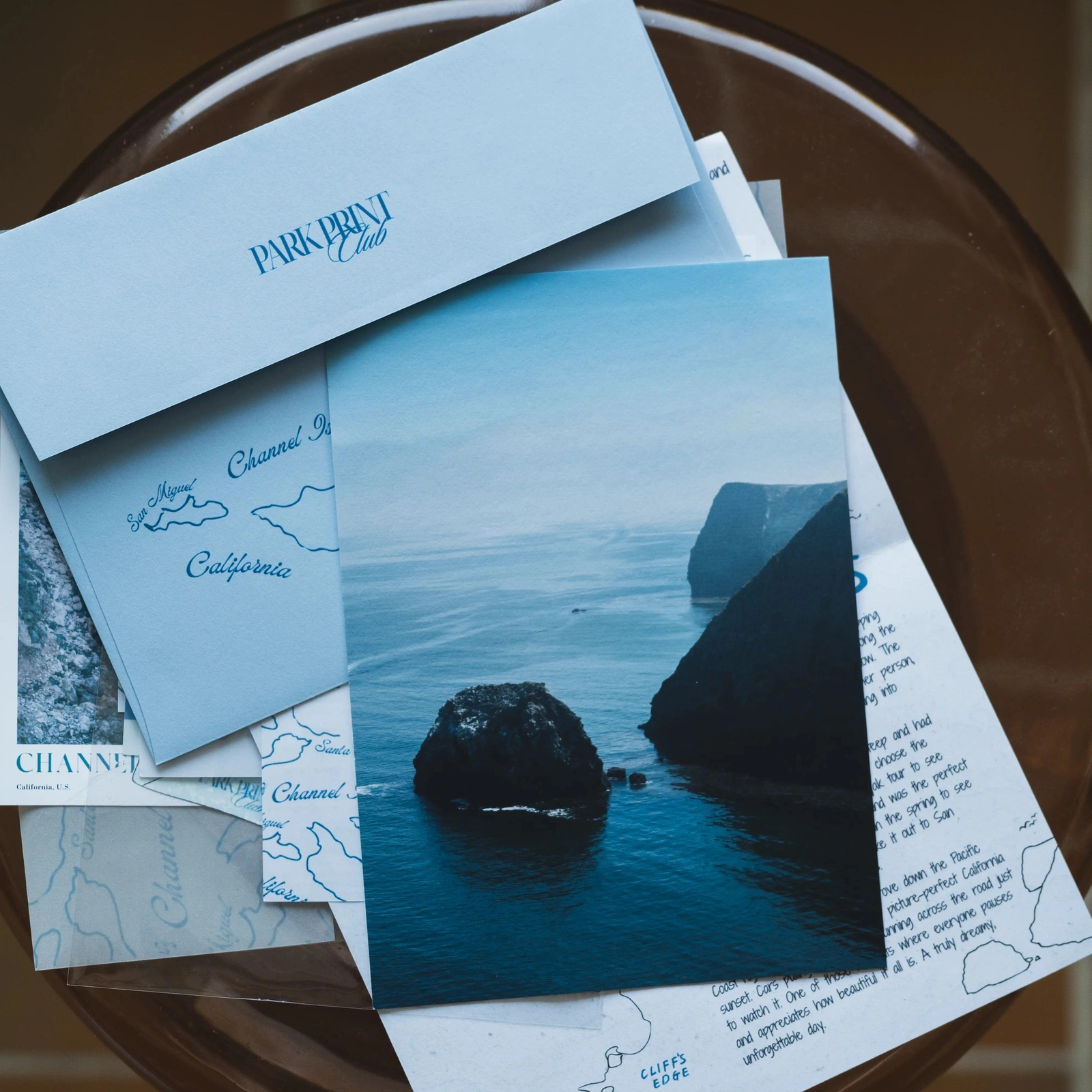 Park Print Club Channel Islands photo print, letter, and stationery