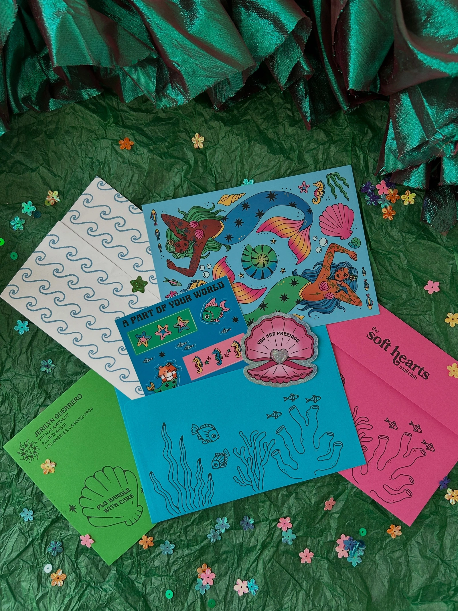 Soft Hearts Mail Club — Mermaid edition mail-club collection
