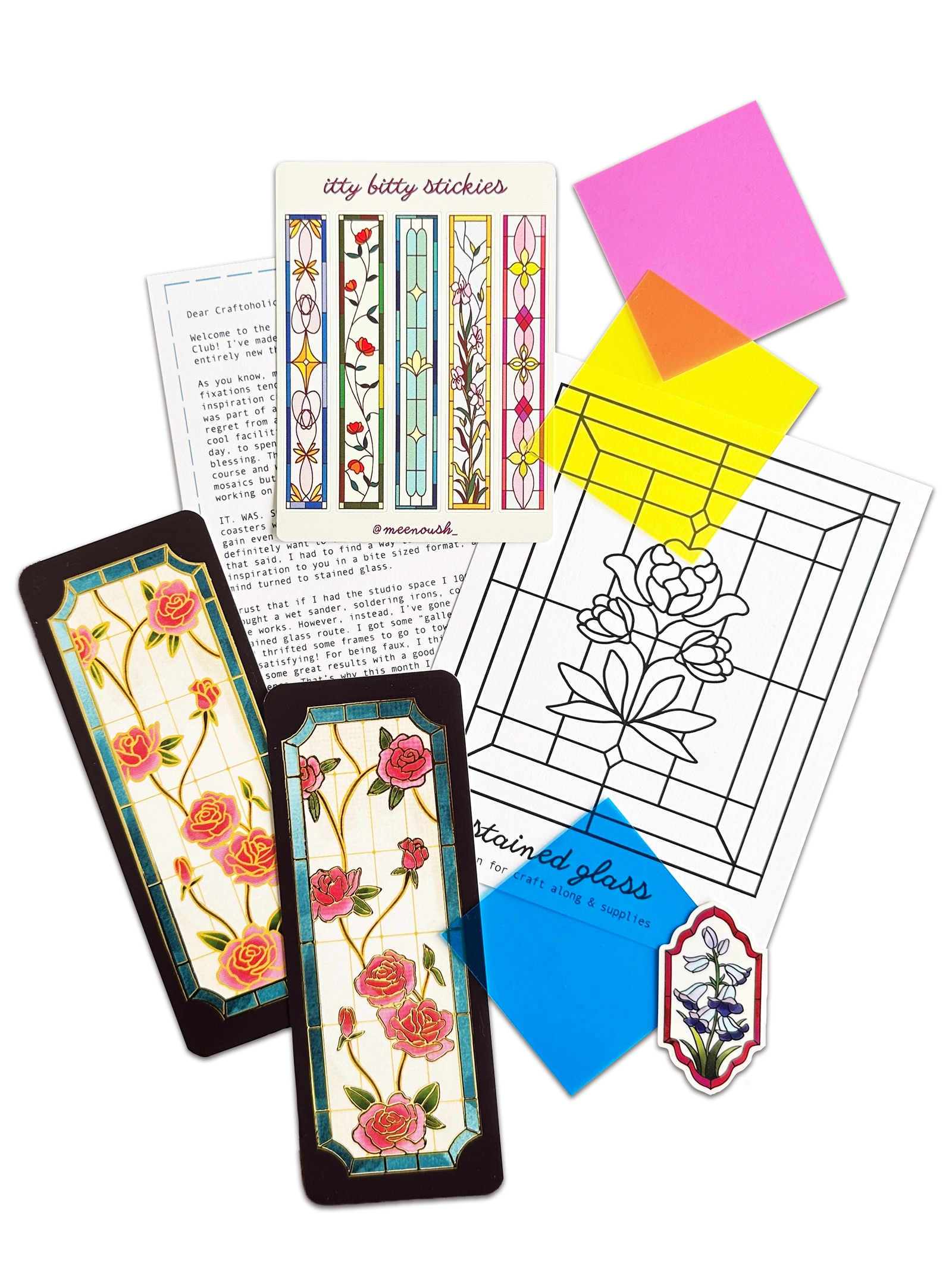 Craftoholic Mail Club — mail club edition artwork and paper goods