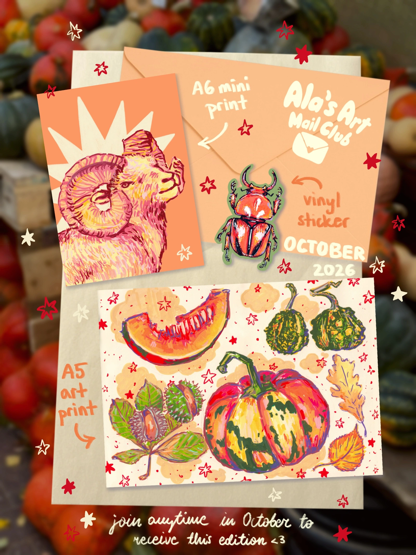 Art Mail Club — mail club edition artwork and paper goods