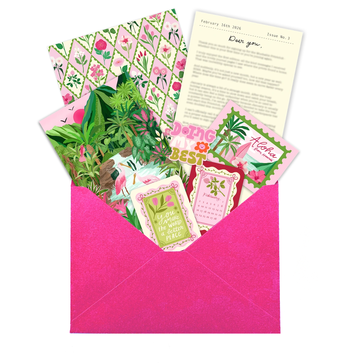 Printclub — February Hawaii edition