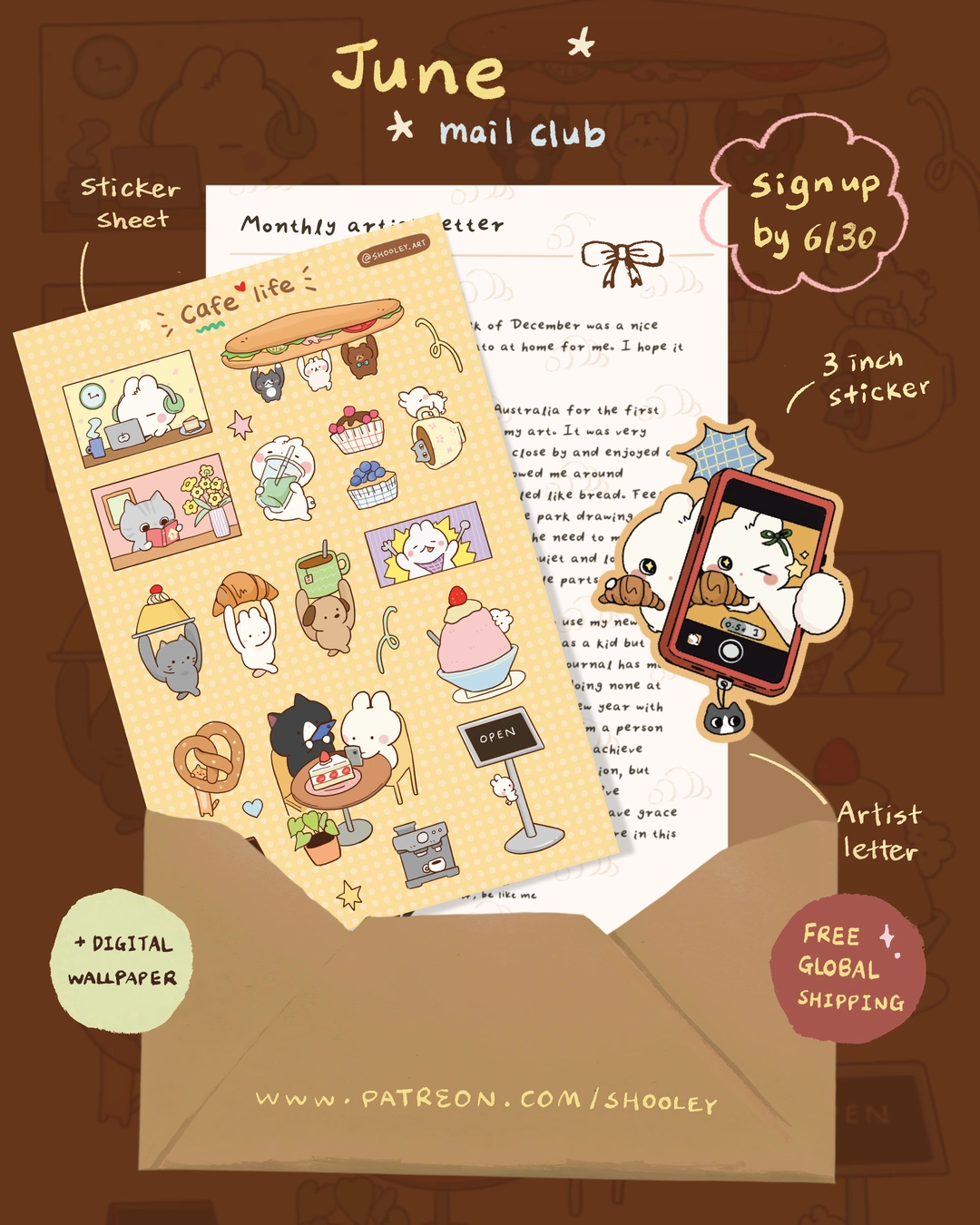 Gimme Stickies — June 2026 mail club set preview