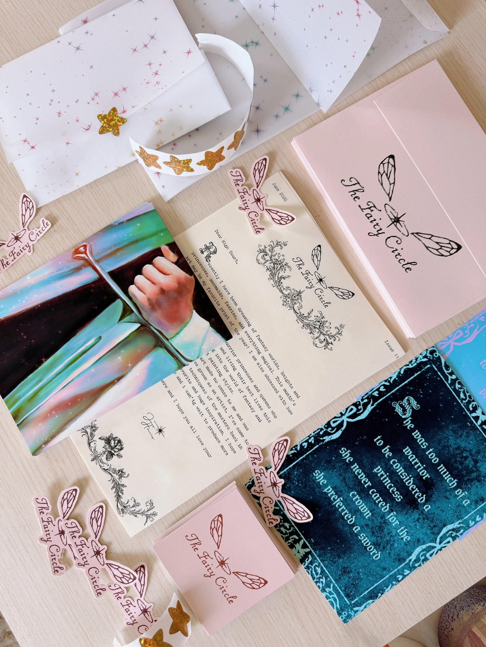 Fairy Circle Print Club — June 2026 art print, letter, and paper keepsakes