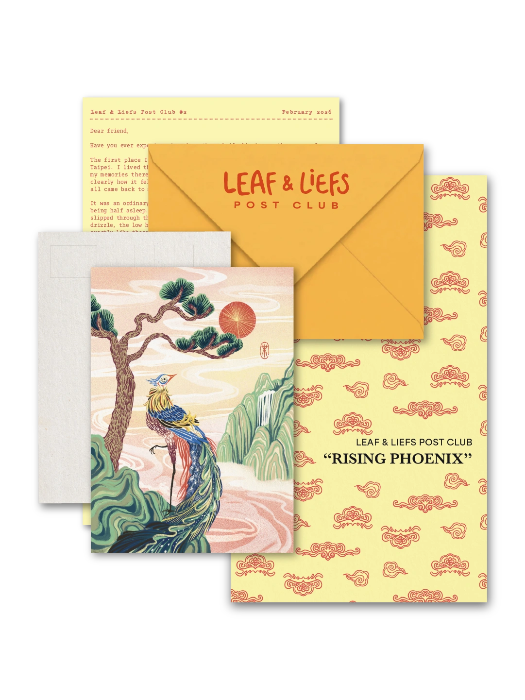 Leaf & Liefs Post Club — February 2026 — Rising Phoenix official full-set preview