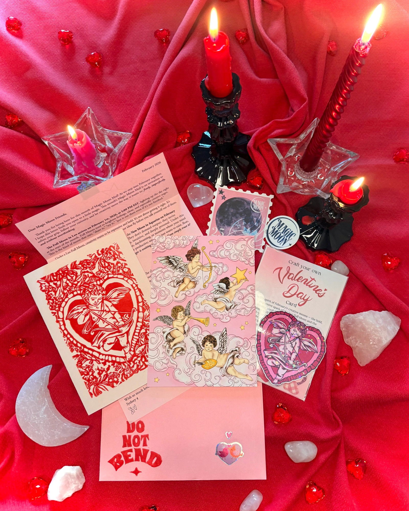 Magic Moon Mail — artwork and mailed paper goods