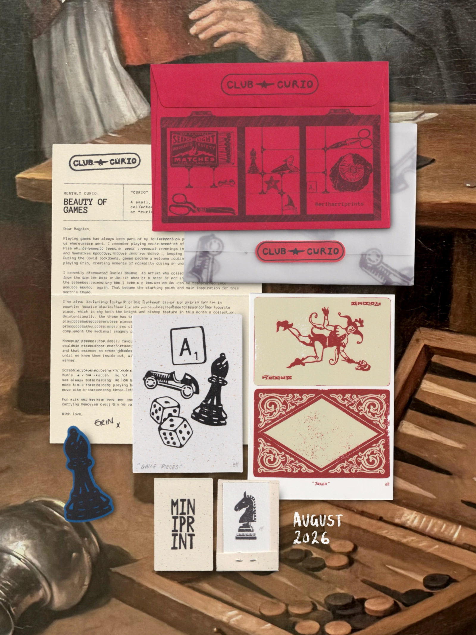Club Curio — August mail-club collection
